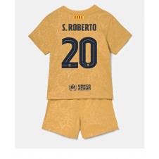 Barcelona Sergi Roberto #20 Bortedraktsett Barn 2022-23 Kortermet (+ korte bukser)